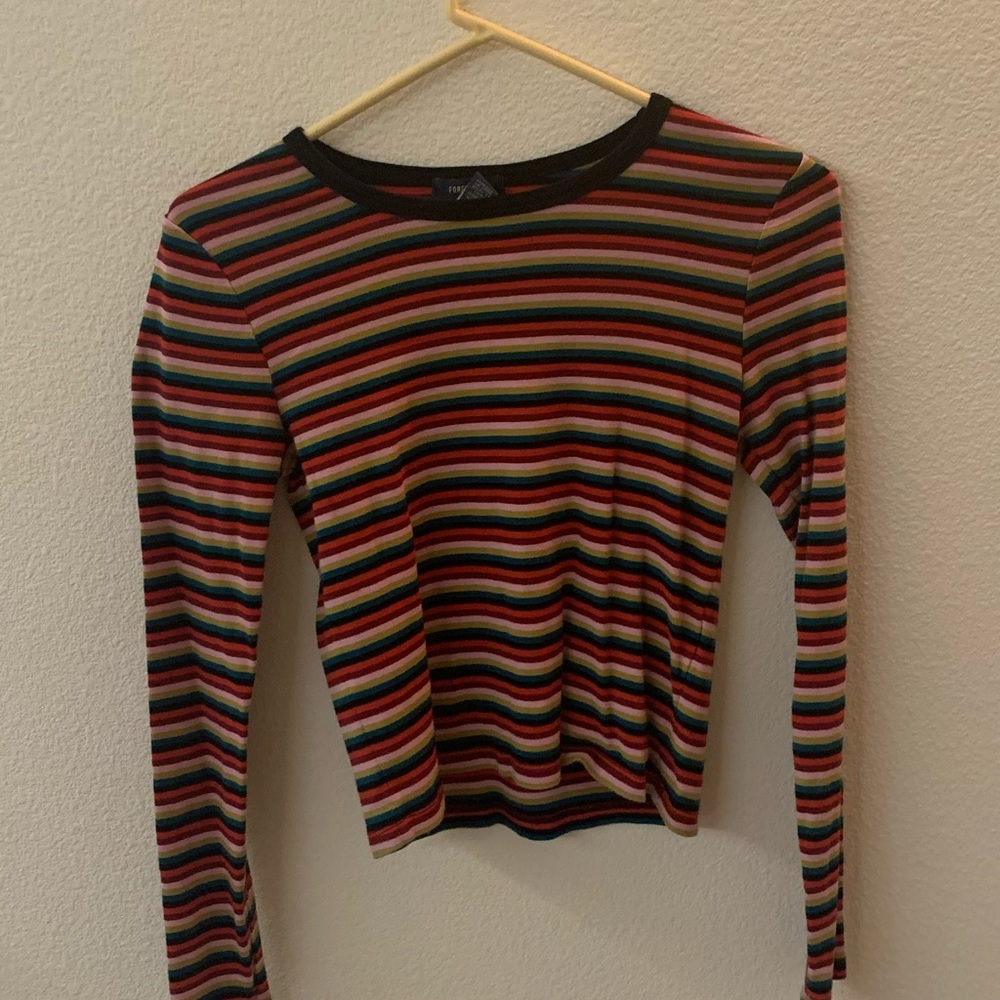 striped longsleeve top forever 21